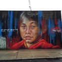 Adnate paints new mural in Brooklyn, New York