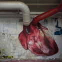 Lonac “heArtbeats” amazing GIF-ITI mural